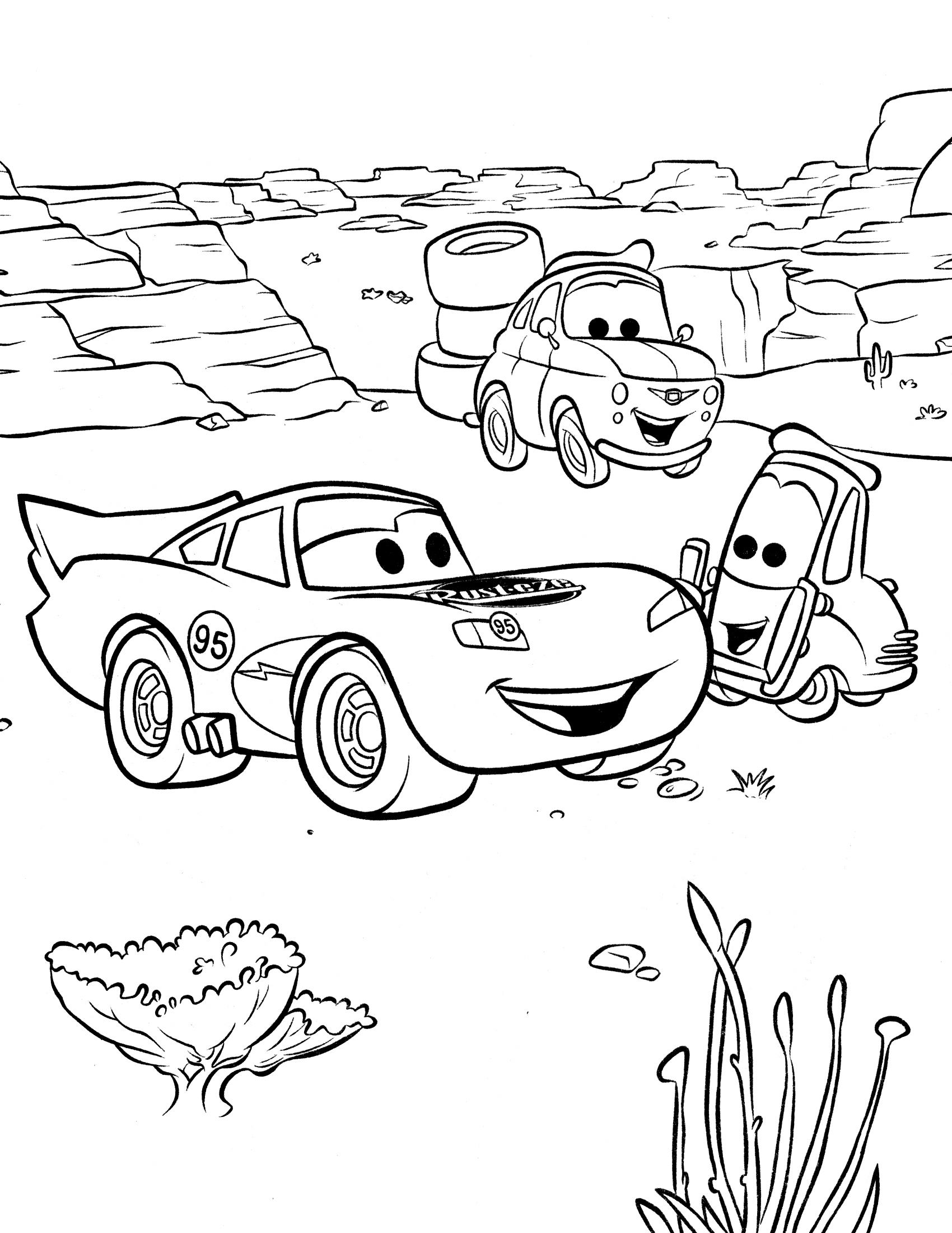 Cars 3 Free Coloring Pages