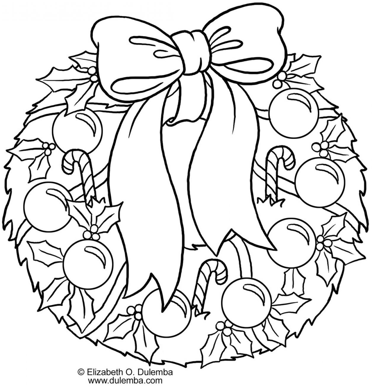 Printable Christmas Holly Coloring Pages Coloring Home