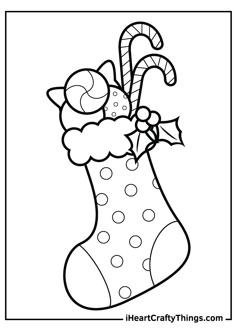Printable Christmas Stocking Coloring Pages Updated 2021