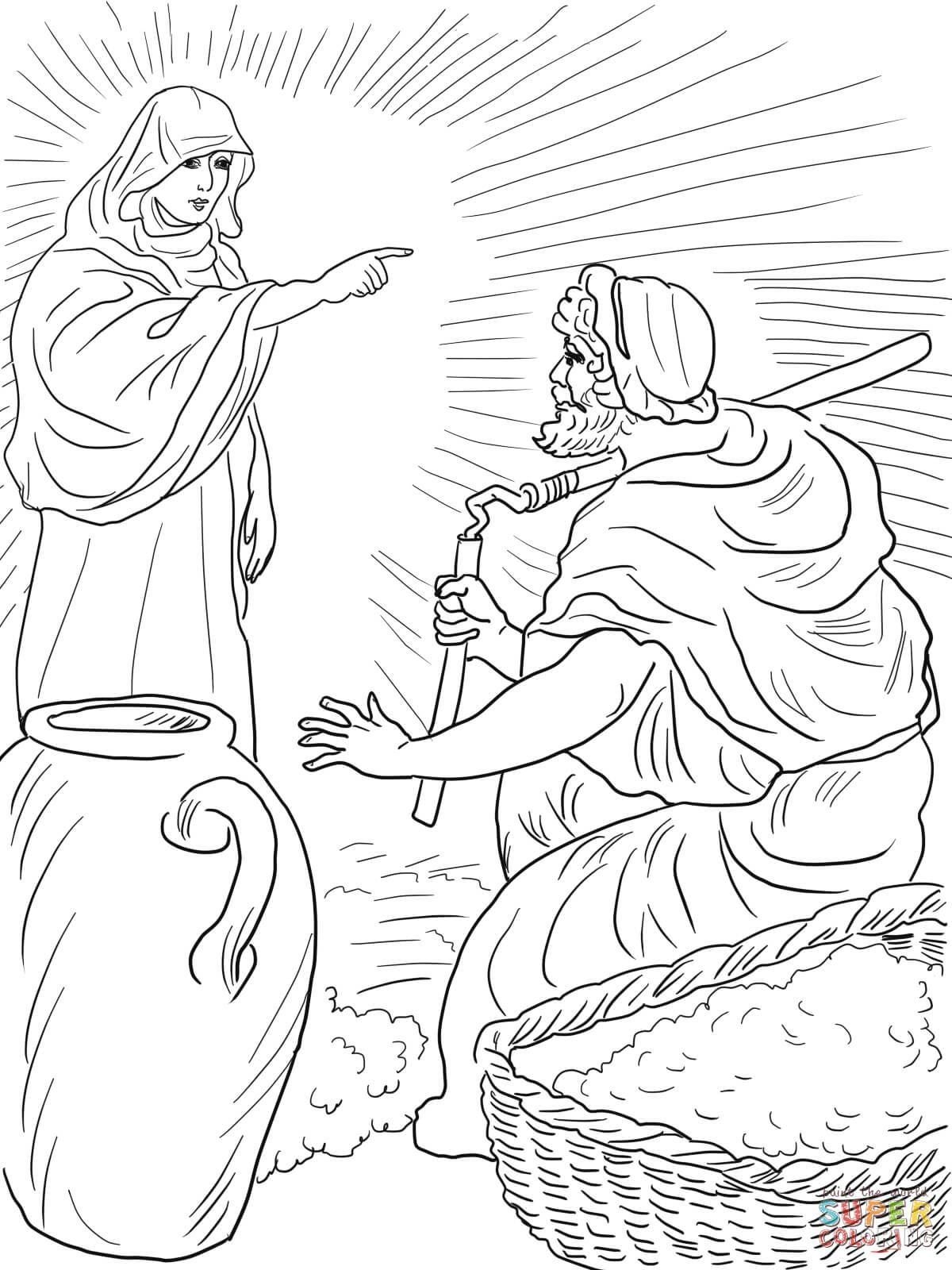 Printable Coloring Free Coloring Page For Gideon Coloring Page Gideon In 2020 Bible Coloring