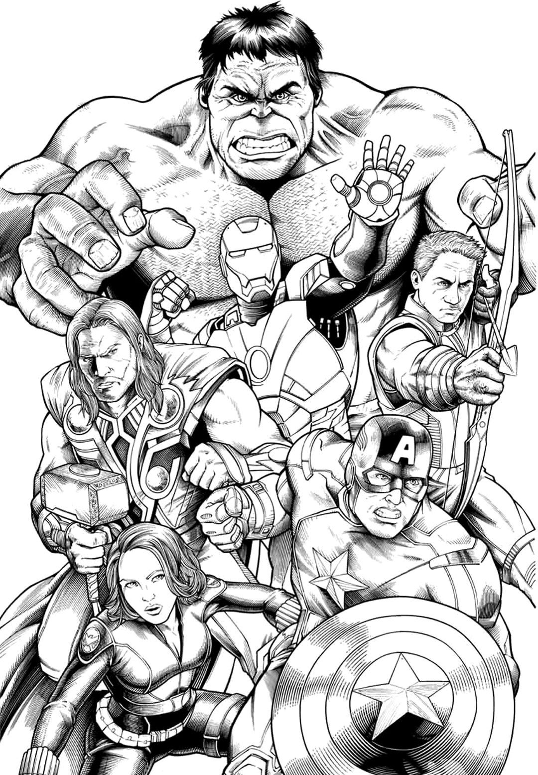 Marvel Superhero Coloring Pages