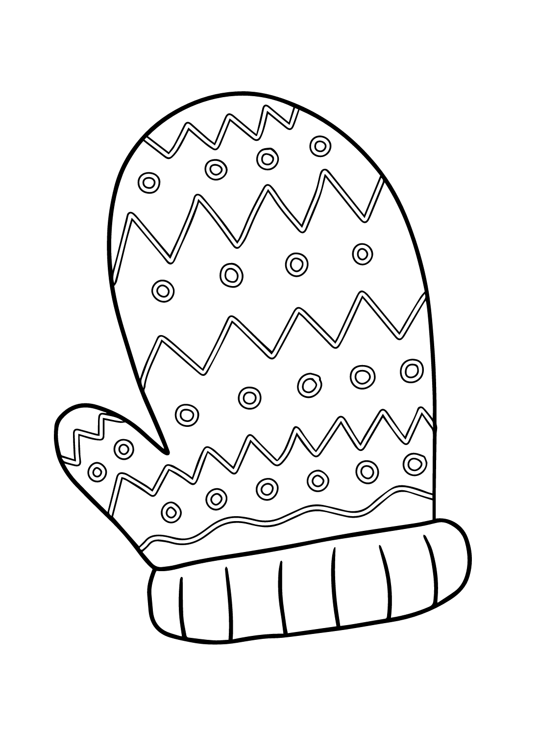 Printable Coloring Pages Mittens