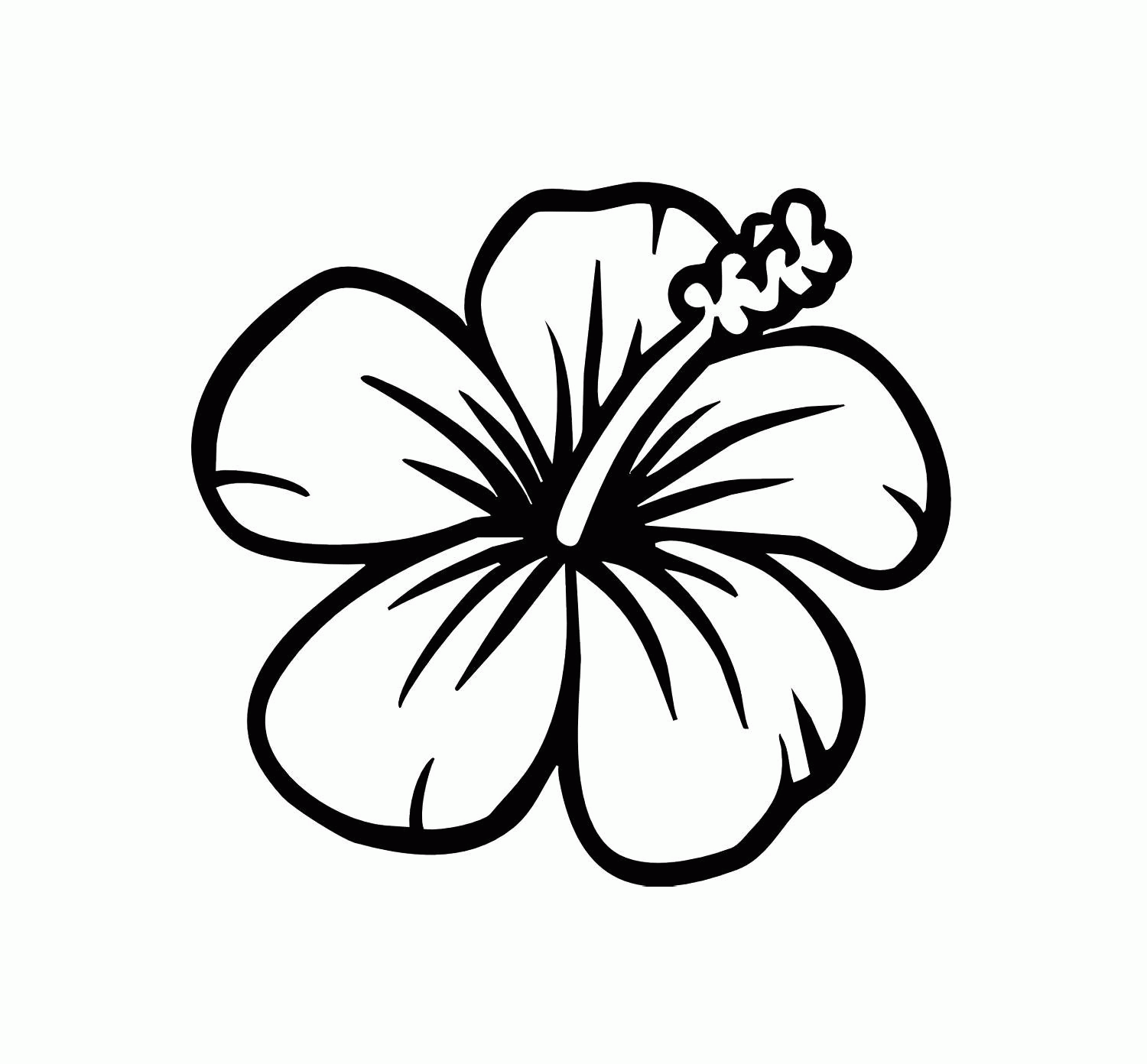 Printable Coloring Pages Of Hawaiian Flowers Coloring Home