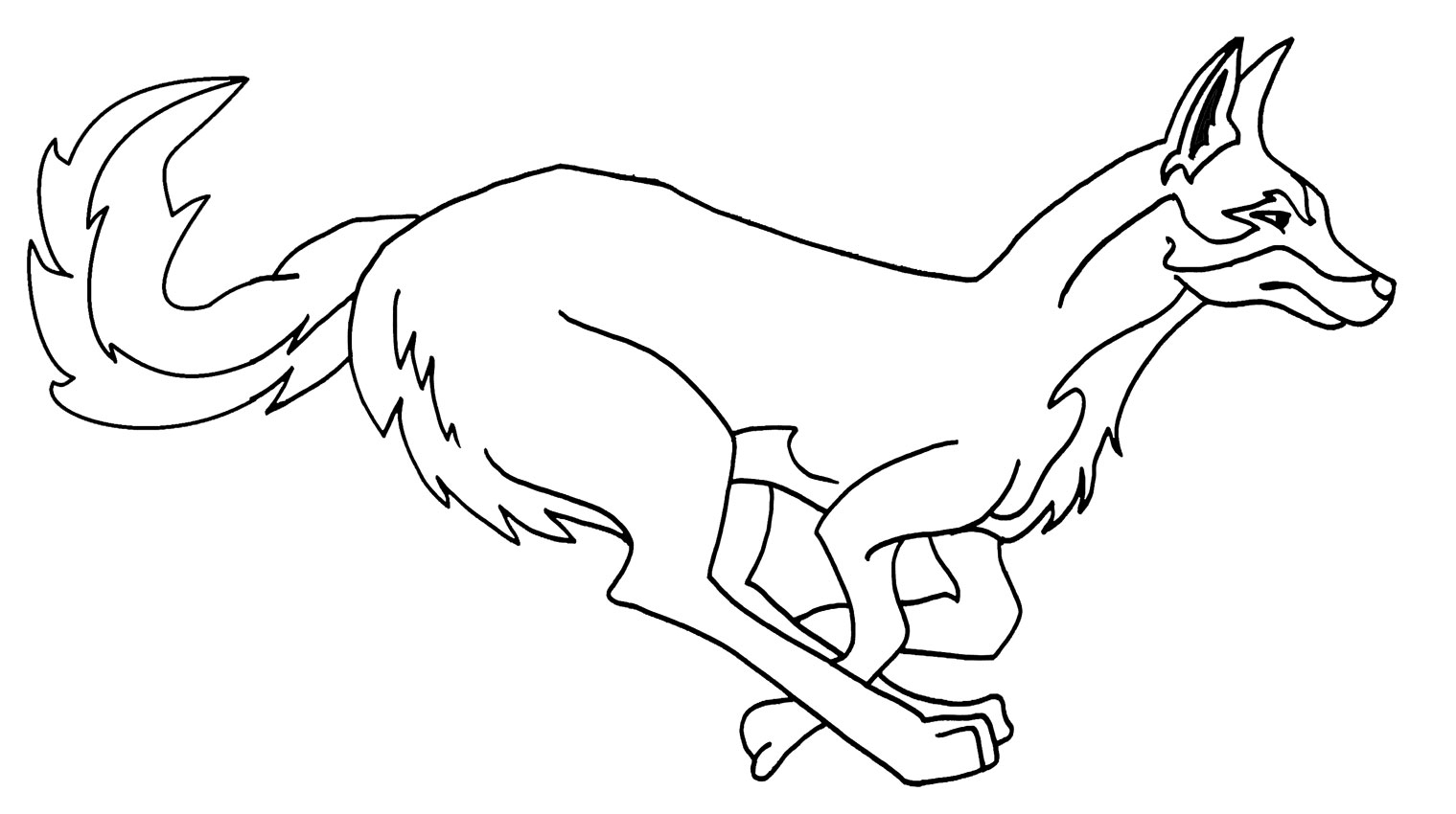 Coyote Coloring Page