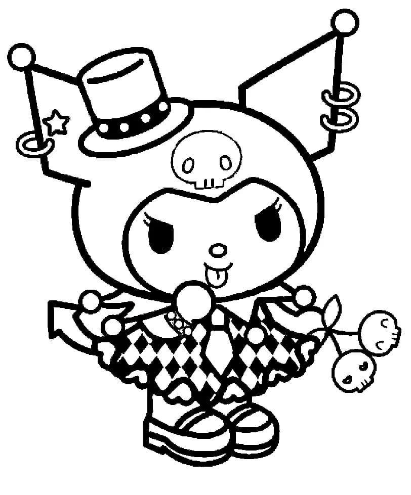 Printable Cute Kuromi Coloring Page Download Print Or Color Online For Free