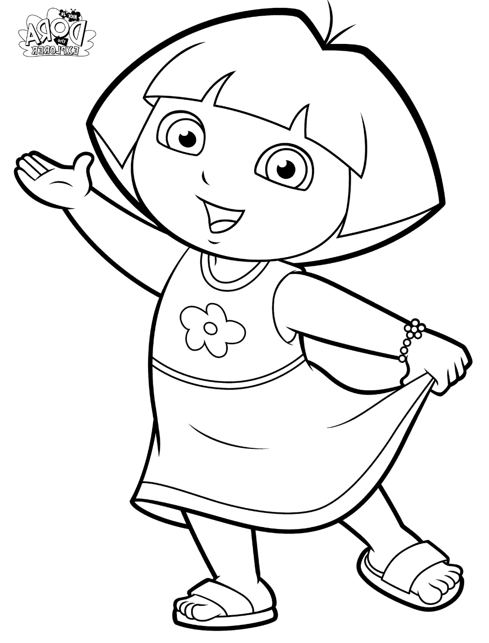 Printable Dora Coloring Pages