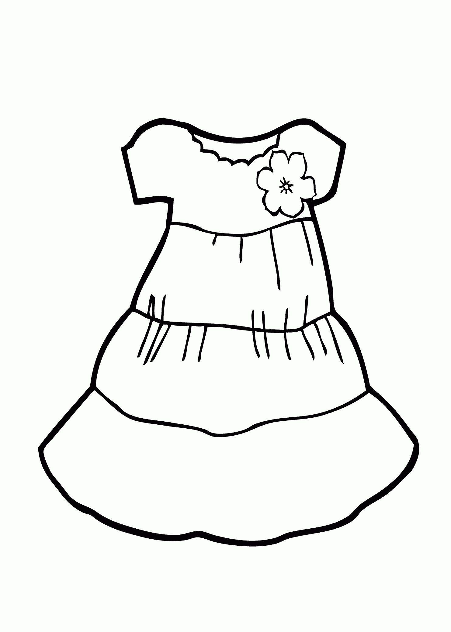 Coloring Pages For Girls Dresses