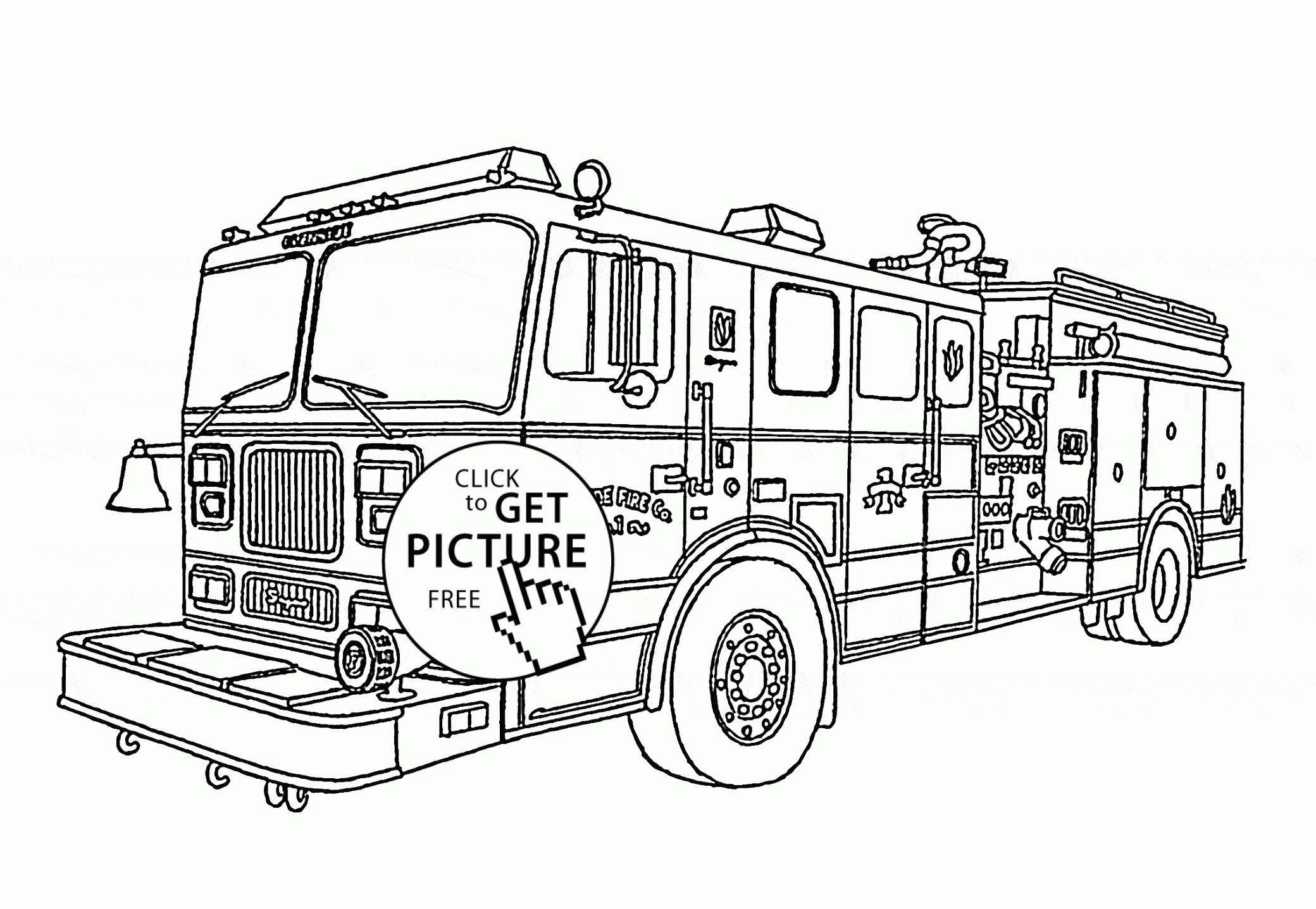 Firetruck Coloring Pages
