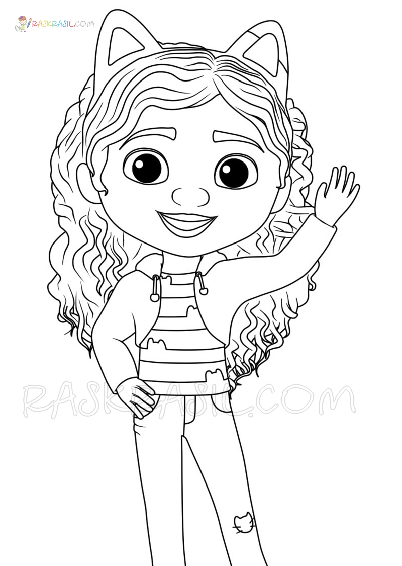 Gabby's Dollhouse Coloring Pages