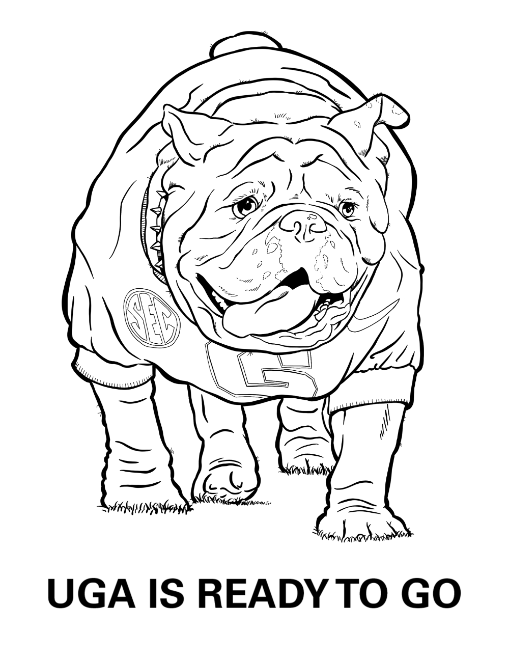 Printable Georgia Bulldogs Coloring Pages