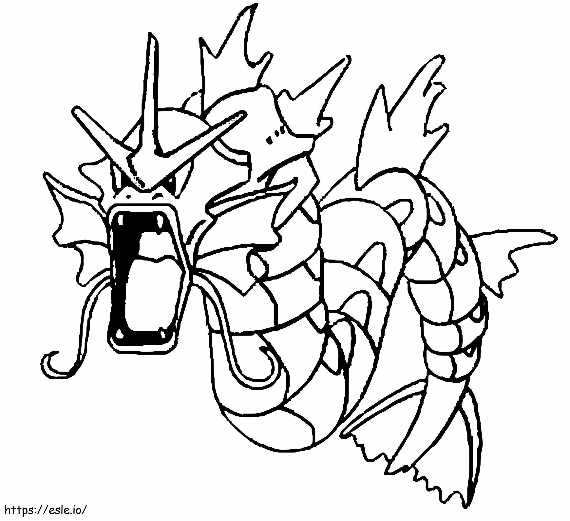 Printable Gyarados Pokemon Coloring Page