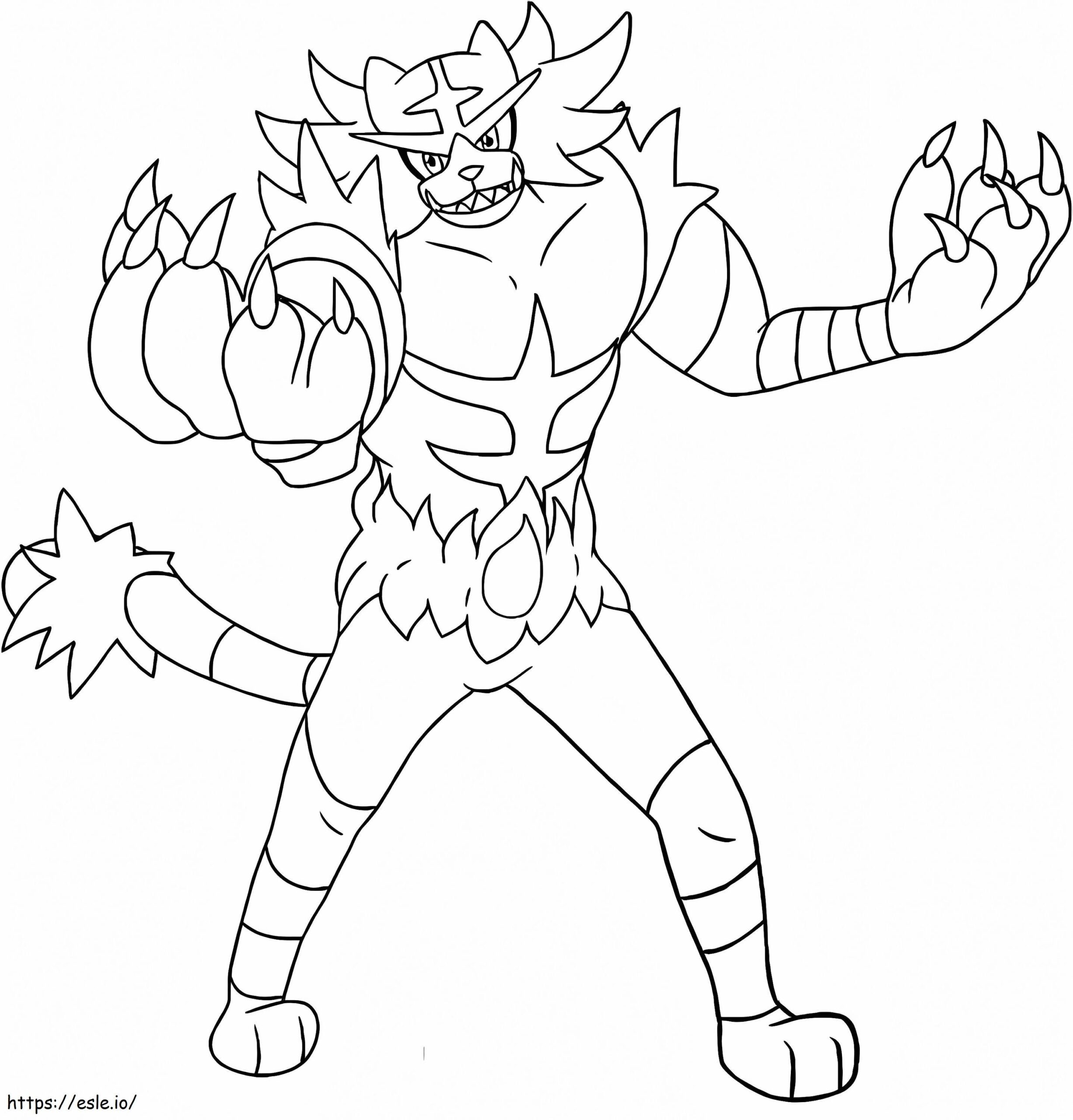 Printable Incineroar Coloring Page