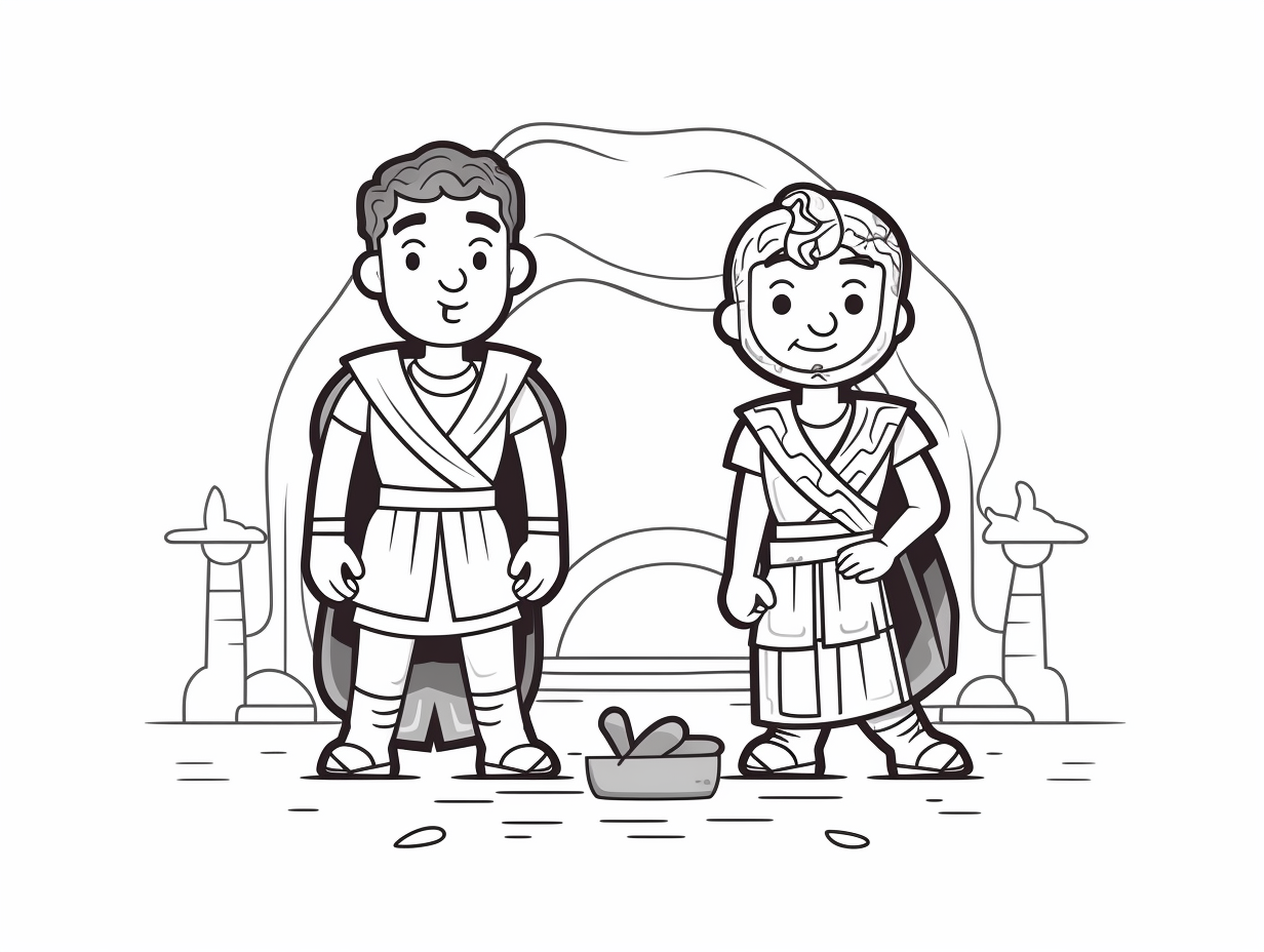 Joseph And Potiphar Coloring Pages