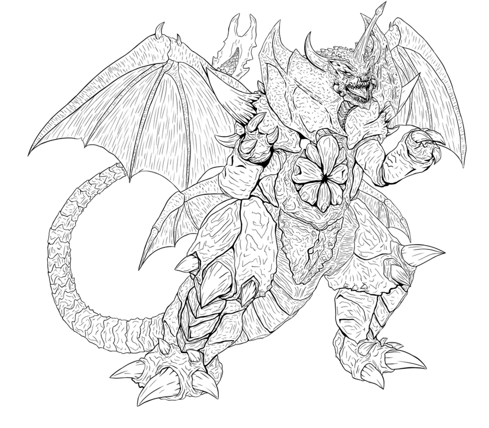 Printable Kaiju Coloring Pages
