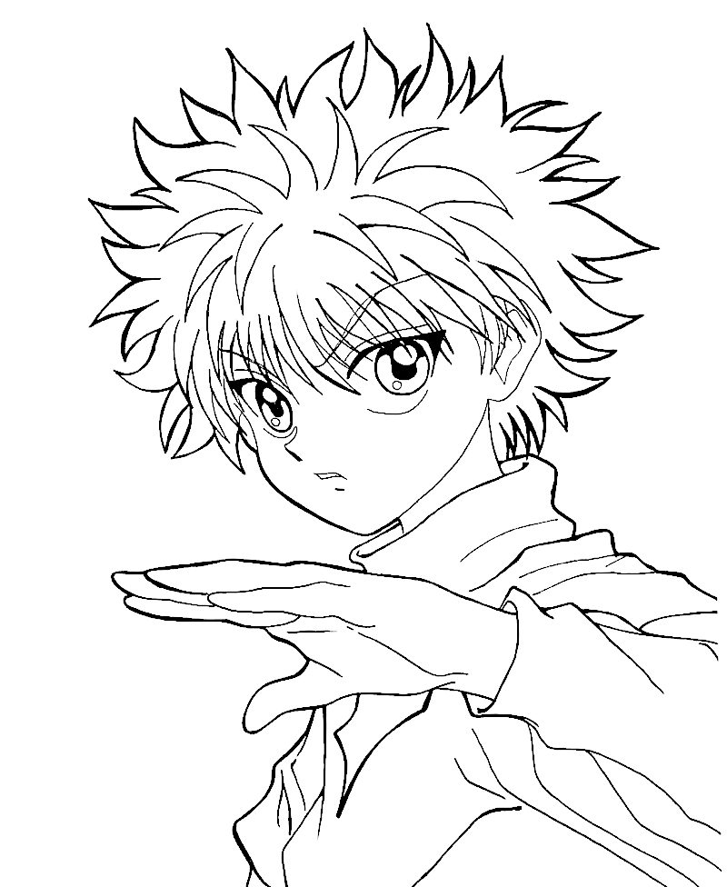 Printable Killua Zoldyck Coloring Pages Anime Coloring Pages Images And Photos Finder