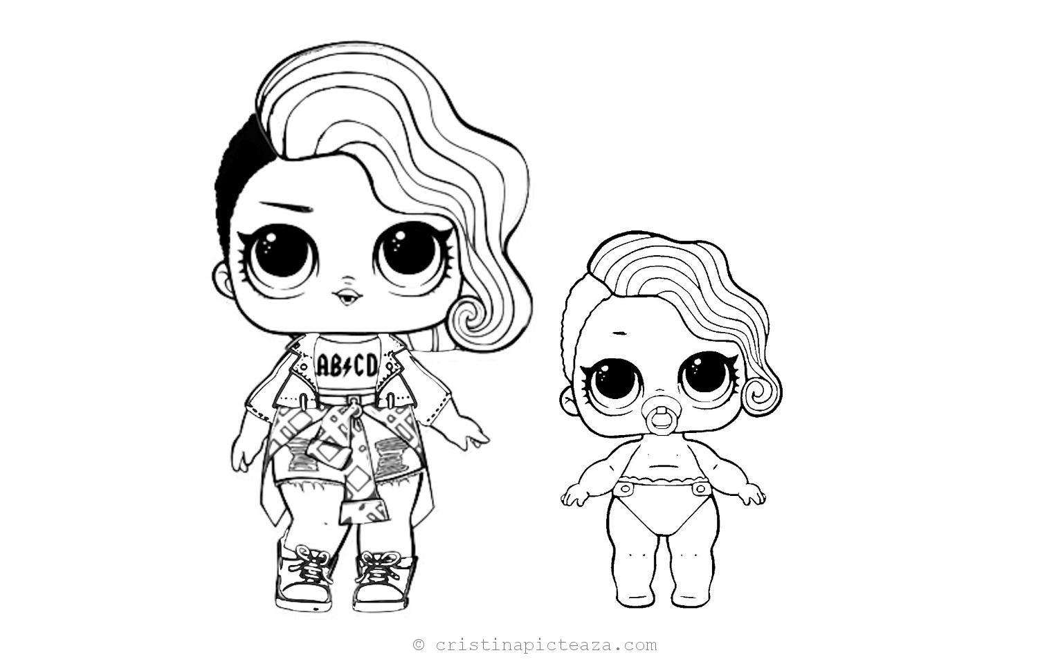 Printable Lol Lil Sisters Colouring Pages