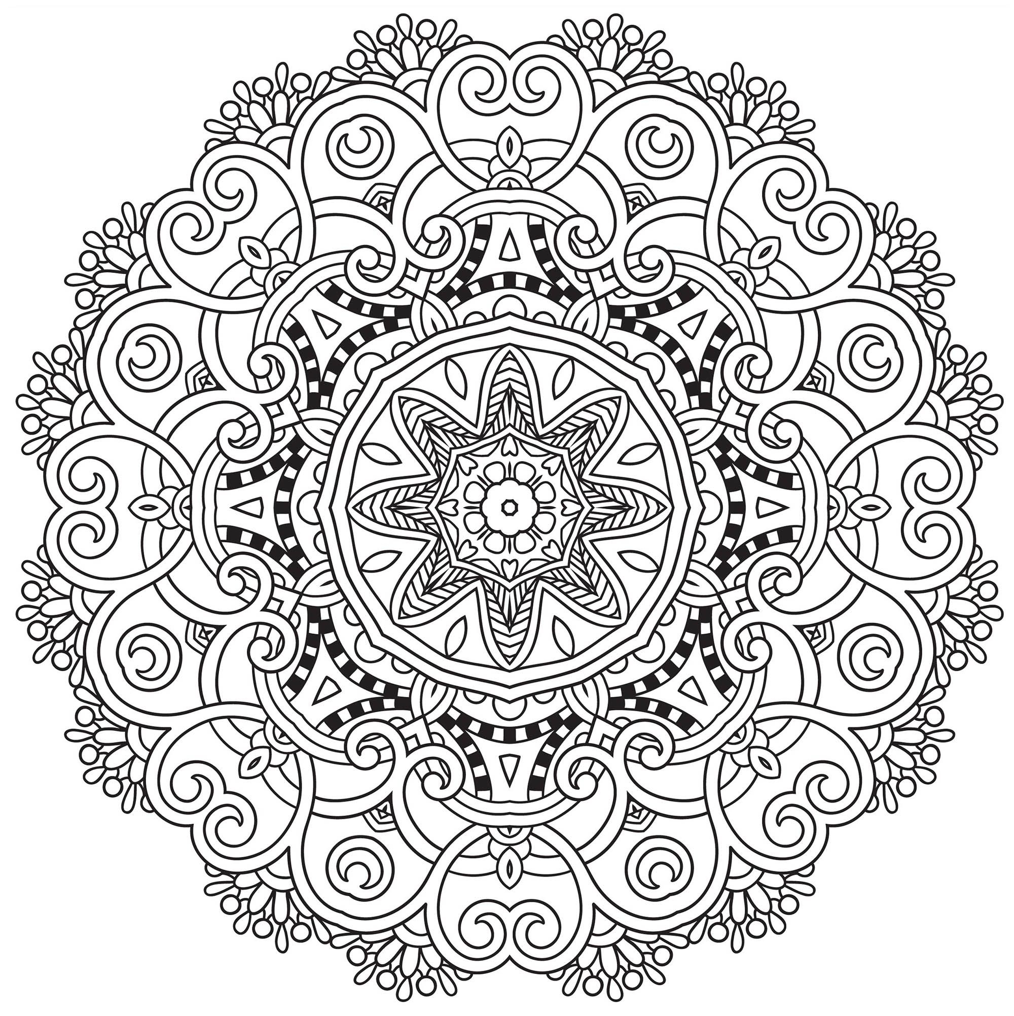 Printable Mandala Coloring Pages Pdf Thekidsworksheet