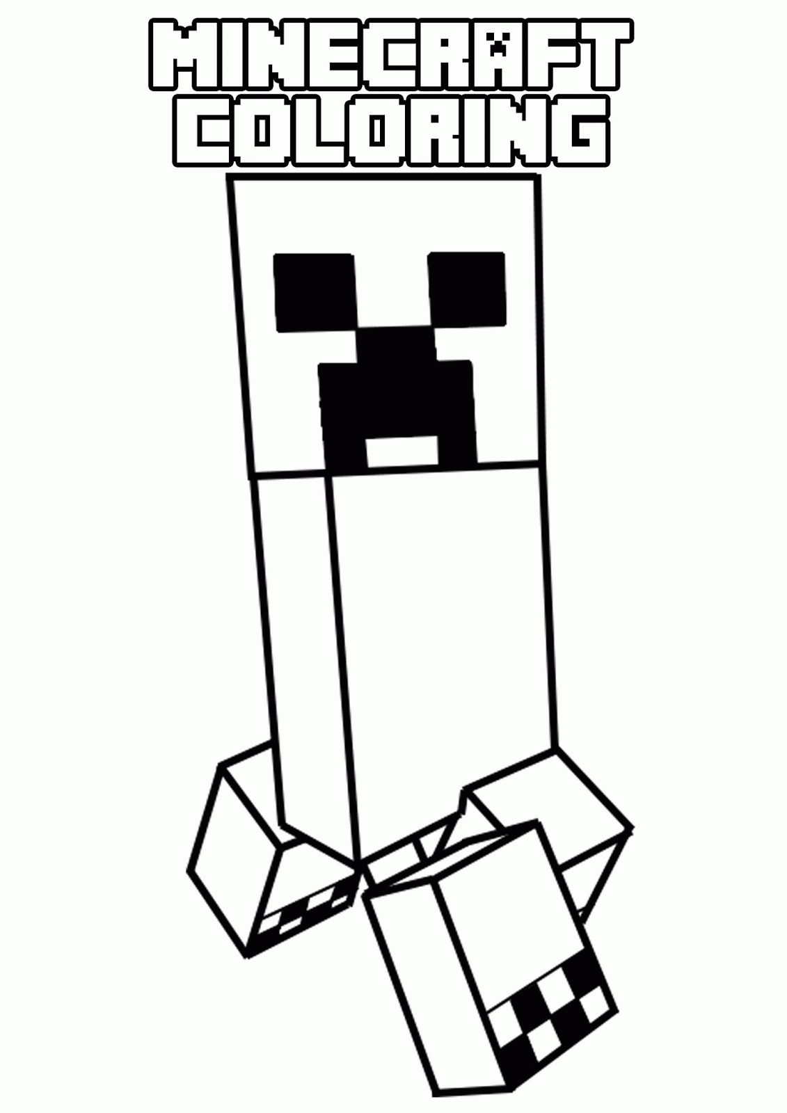 Free Minecraft Coloring Pages