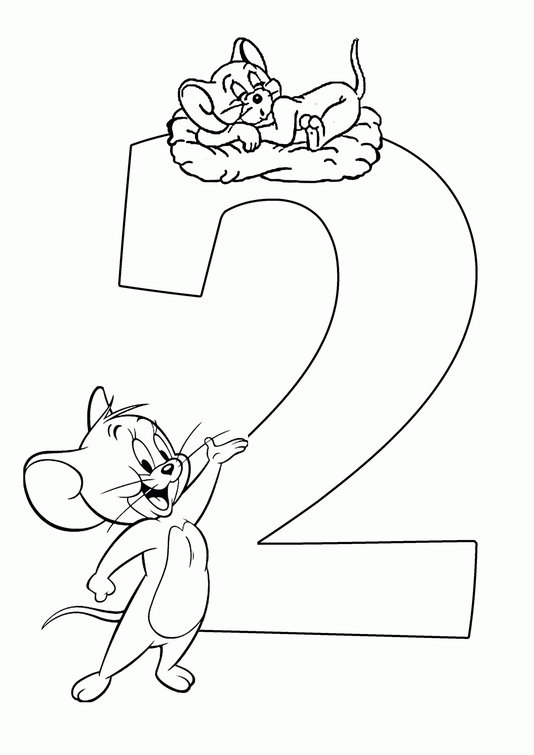 Free Number Coloring Pages