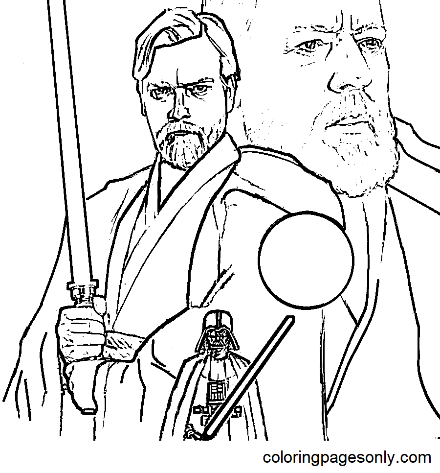 Printable Obi Wan Kenobi Coloring Pages Obi Wan Kenobi Coloring Pages Coloring Pages For
