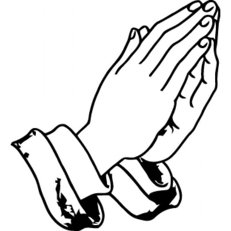 Hands Of Prayer Coloring Page