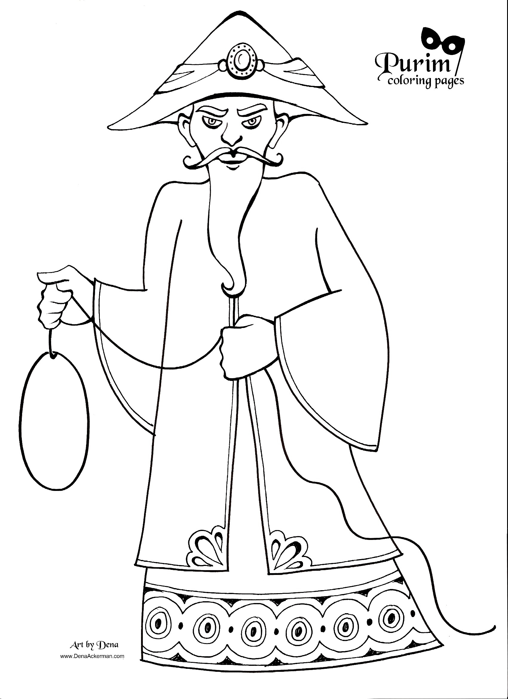 Purim Coloring Pages For Kids