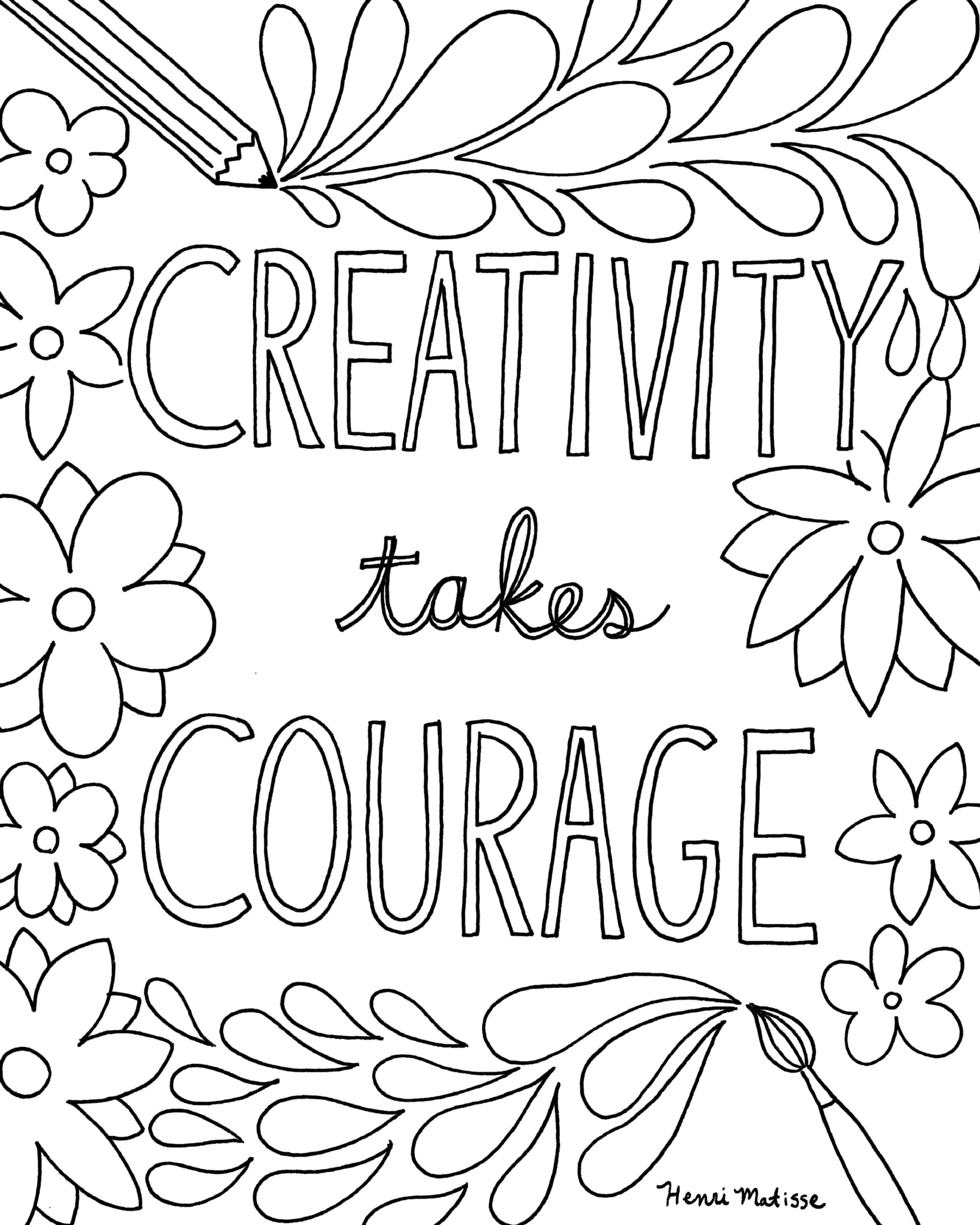 Printable Quotes Coloring Pages