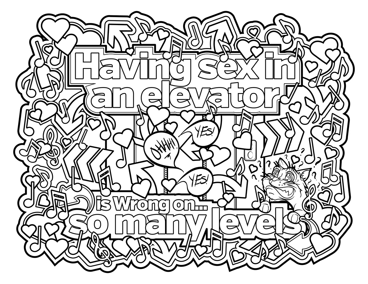 Printable Relationship Dirty Coloring Pages