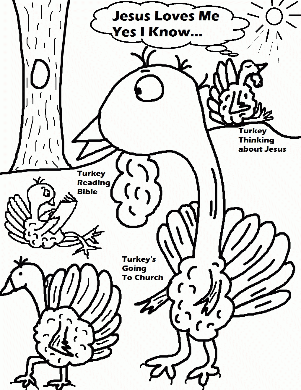 Printable Religious Thanksgiving Coloring Pages Coloring Home
