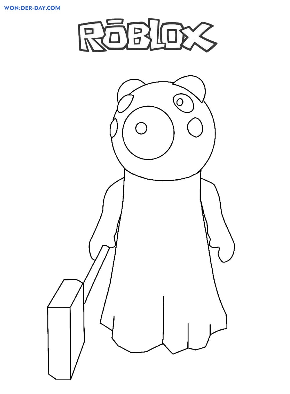 Piggy Roblox Coloring Pages