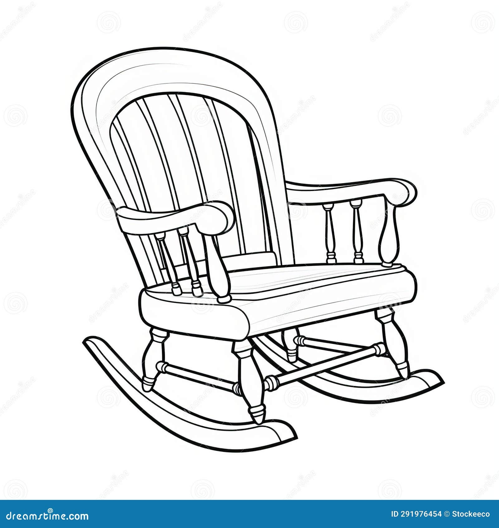 Rocking Chair Coloring Page