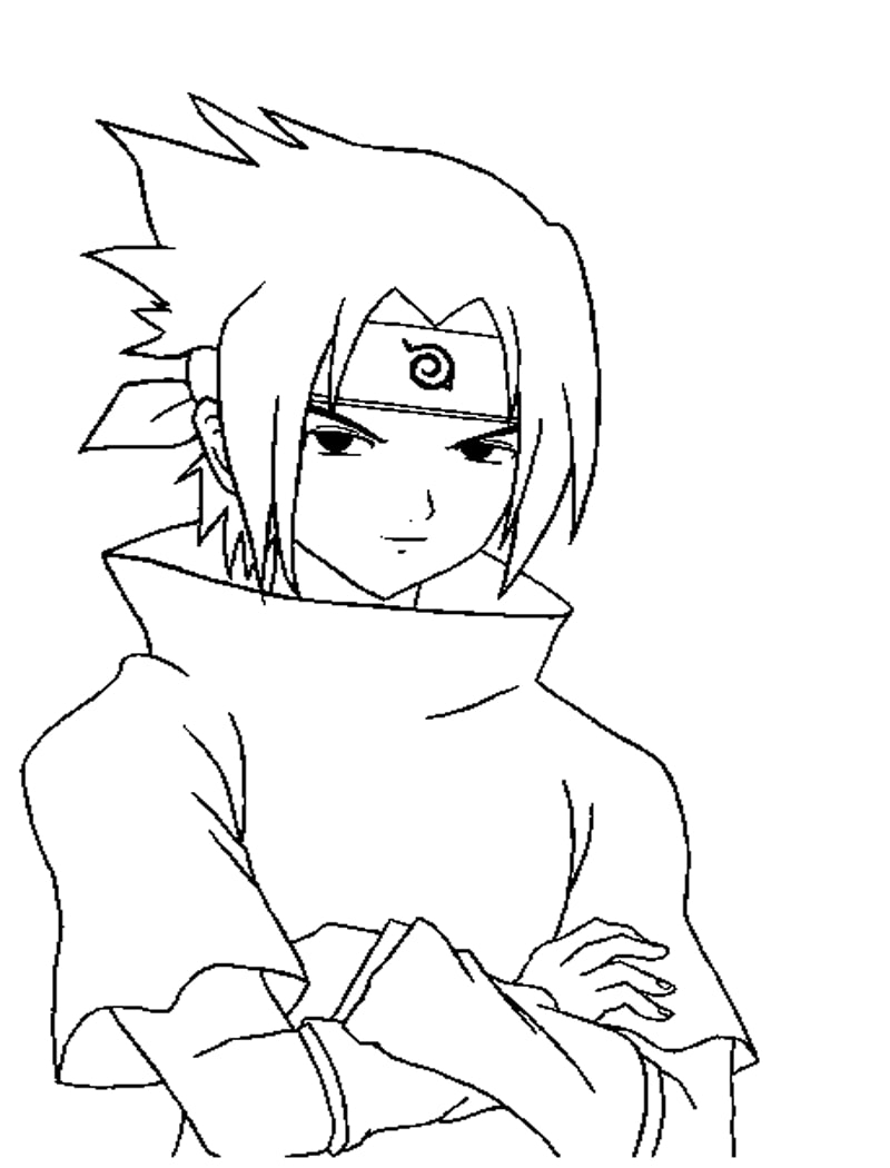 Printable Sasuke Coloring Pages Anime Coloring Pages