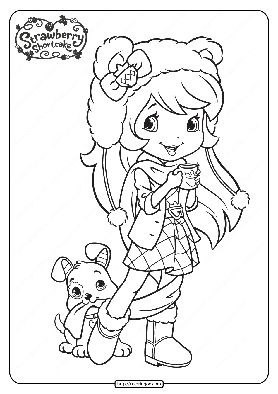 Printable Strawberry Shortcake Coloring Pages 15 Strawberry Shortcake Coloring Pages Puppy