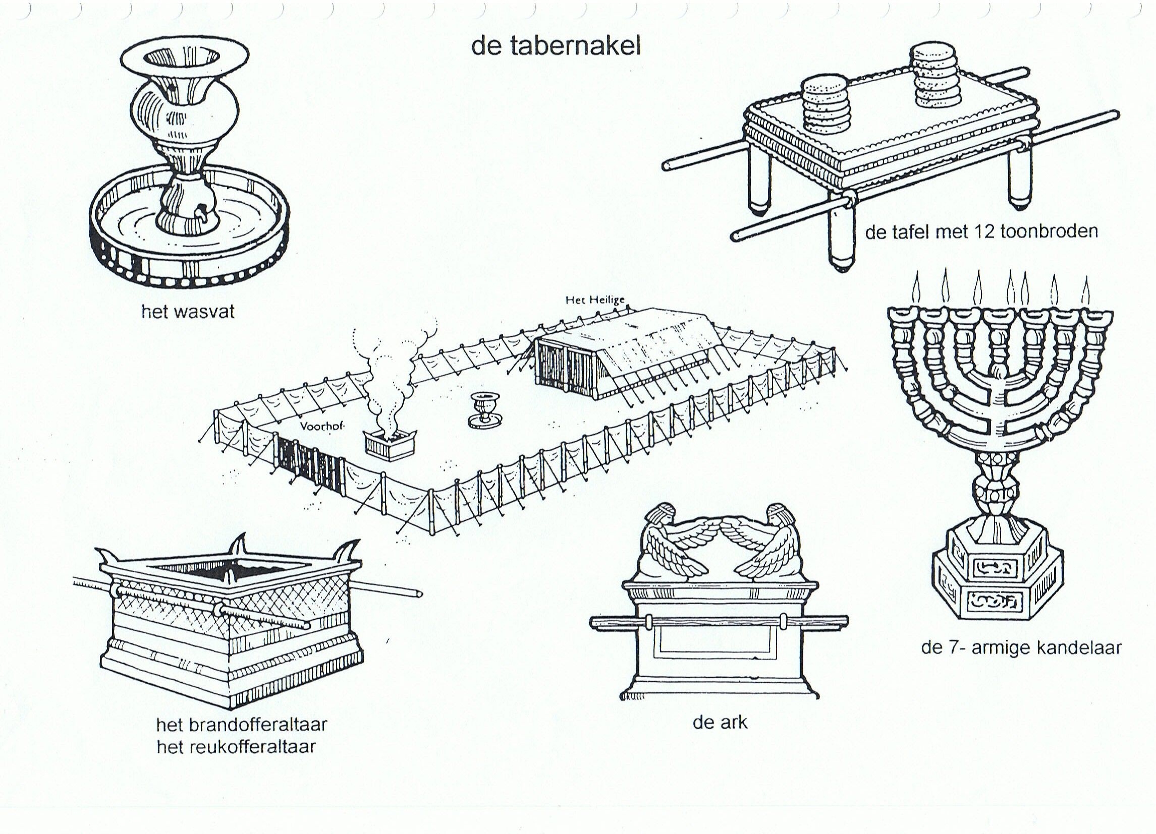 Printable Tabernacle Coloring Page