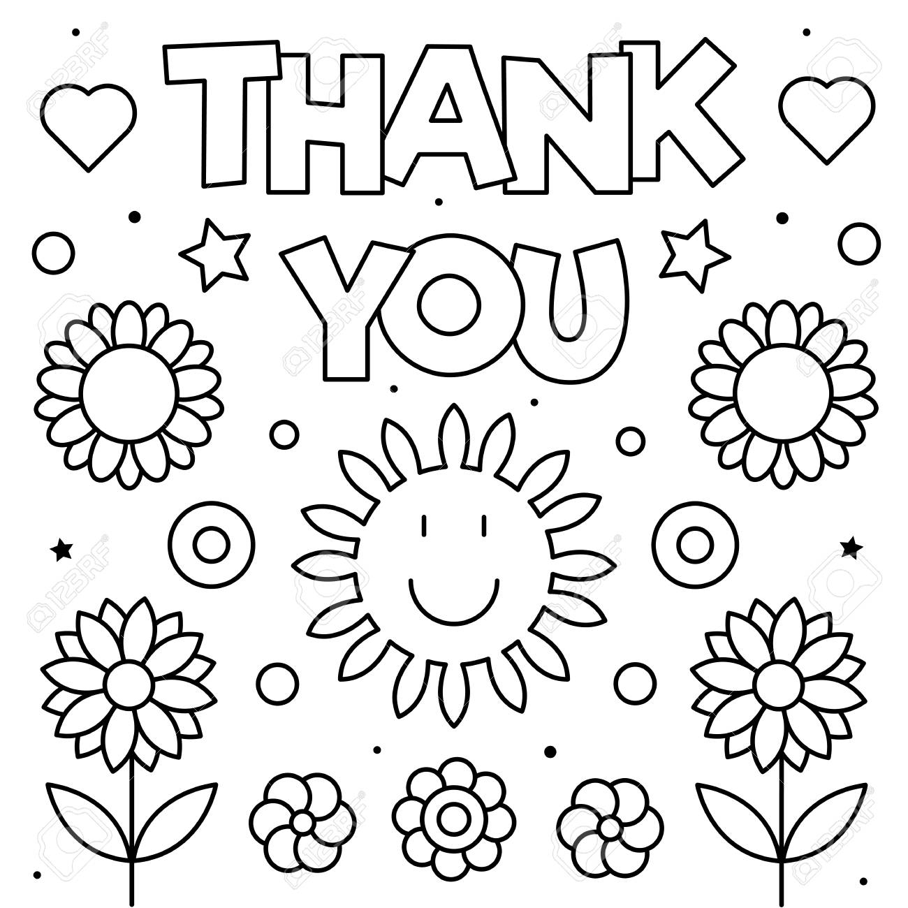 Printable Thank You Firefighters Coloring Page