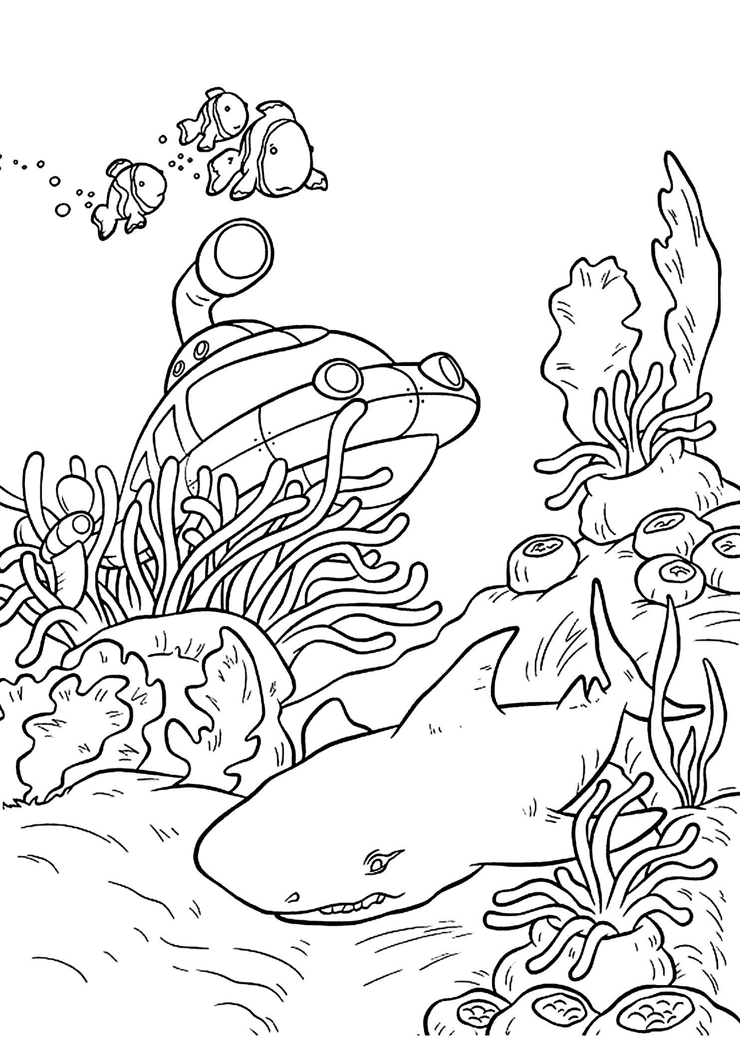 Printable Underwater Coloring Pages Printable Word Searches