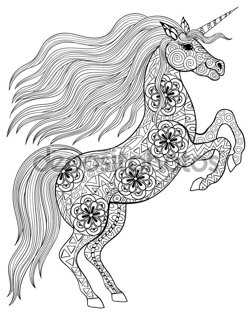Printable Unicorn Coloring Pages Xl Easy Coloring Pages Of Unicorns To Print Unicorn