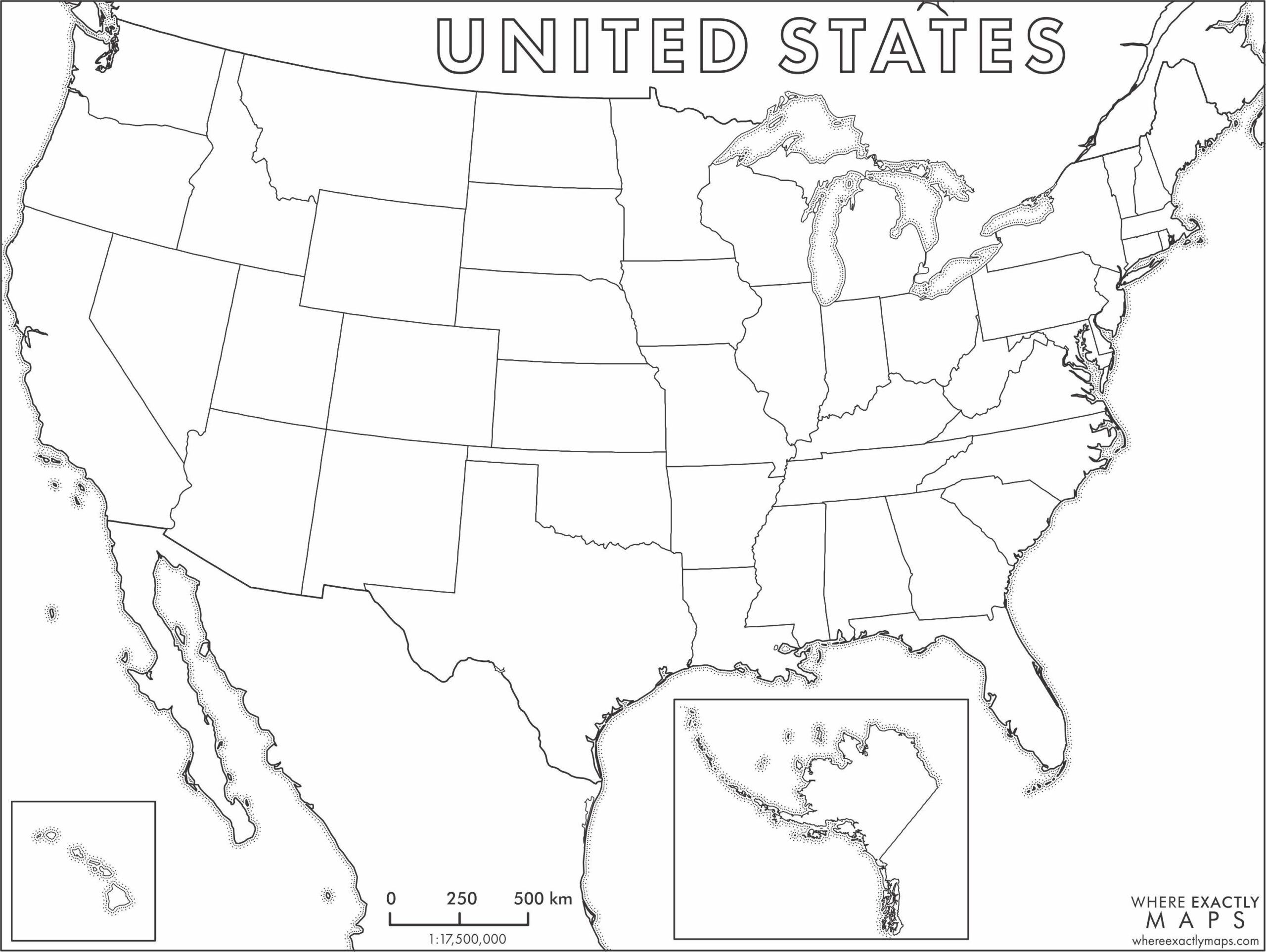 Printable Us Map To Color