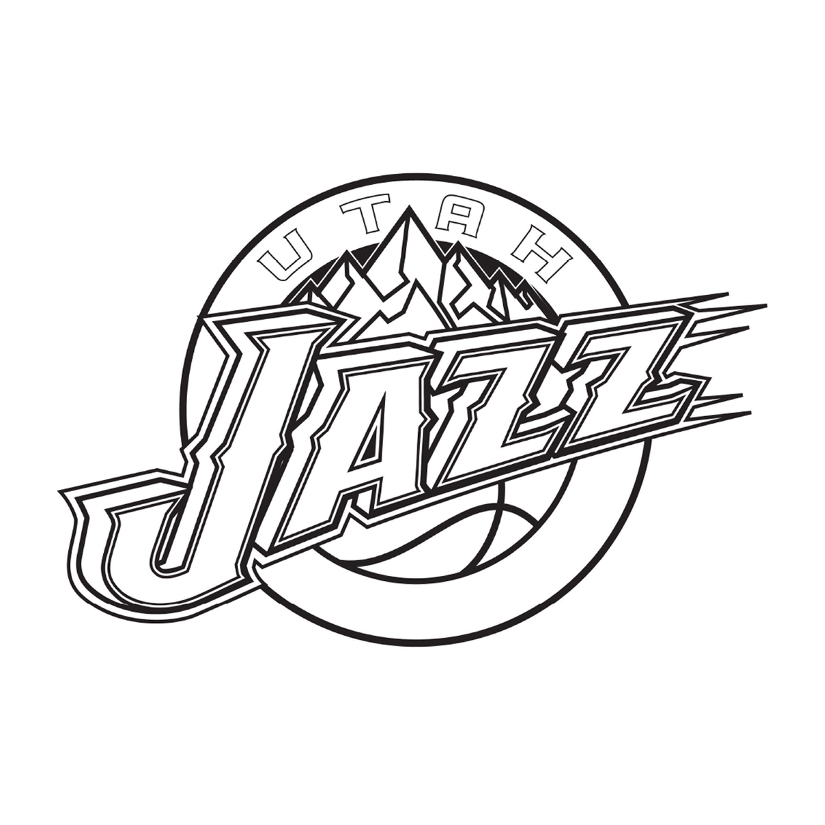 Printable Utah Jazz Coloring Pages Pdf Ideas Coloringfolder