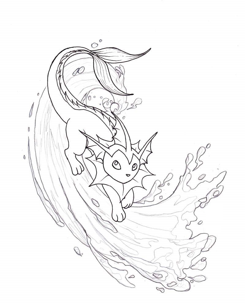 Printable Water Type Pokemon Coloring Pages Book For Kids