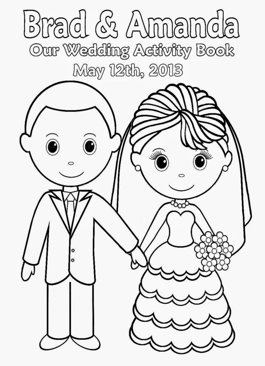 Printable Wedding Coloring Pages Kids Coloring Home