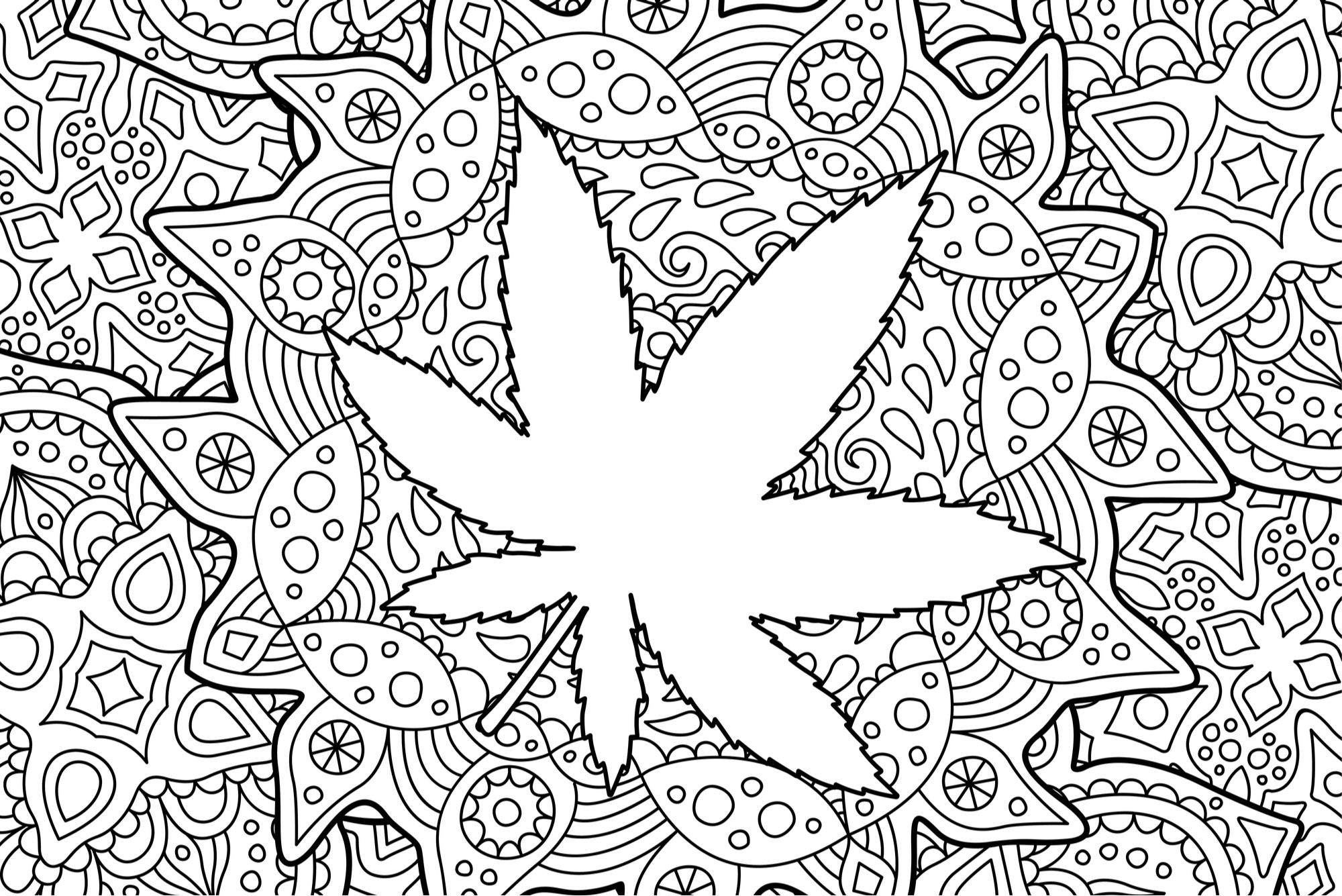 Weed Coloring Pages