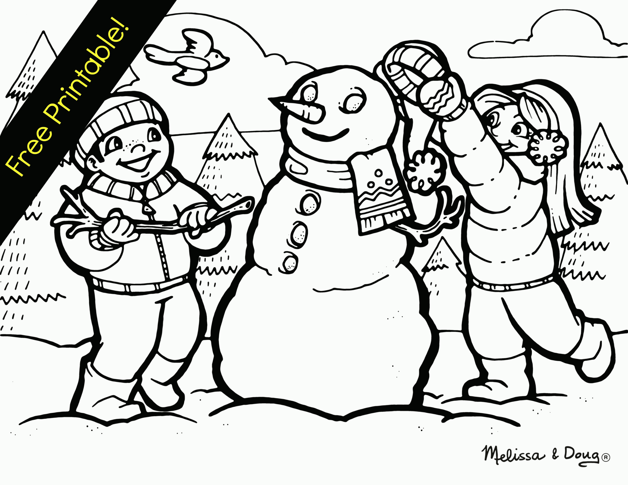 Coloring Pages For Kids Winter