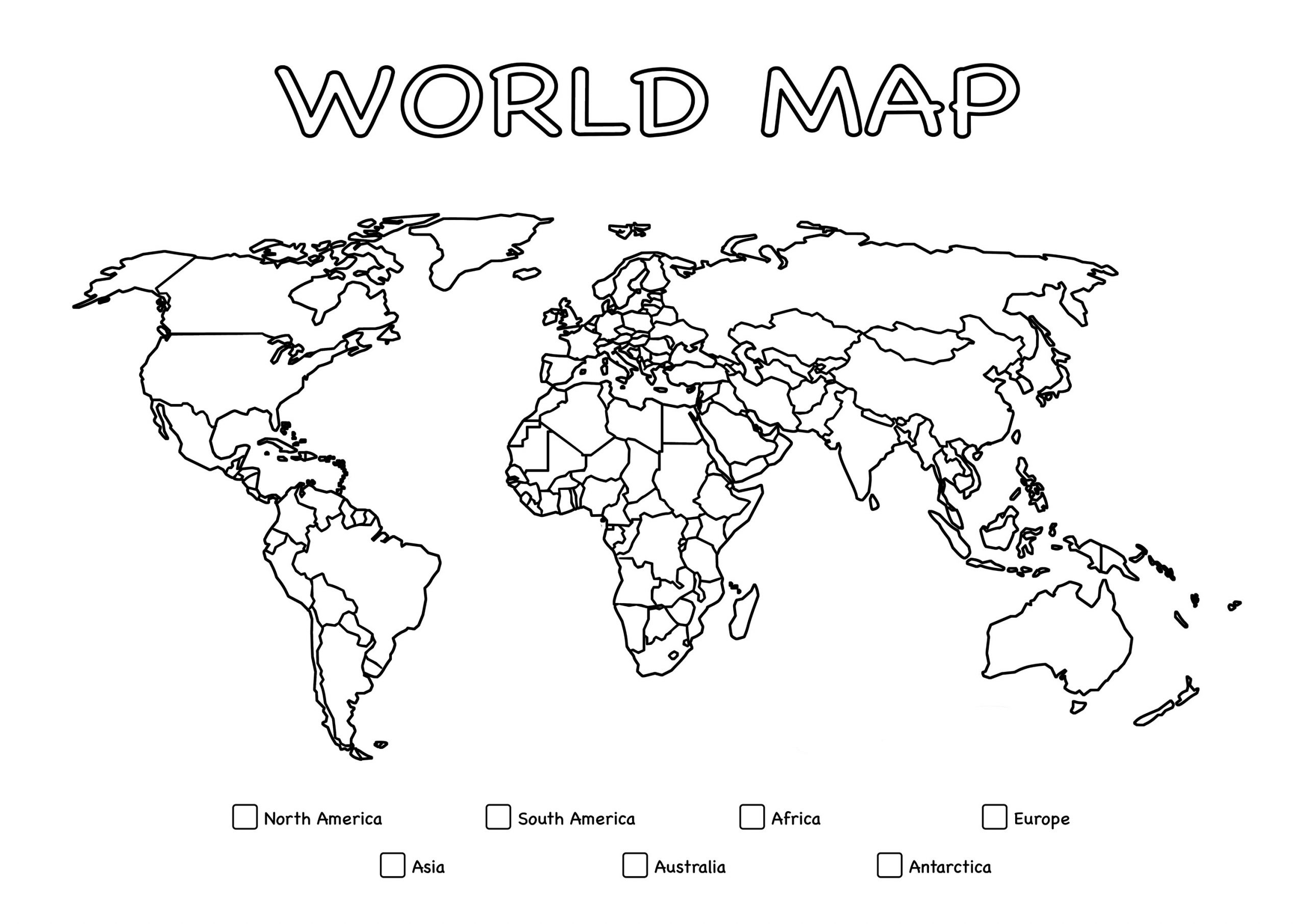 World Coloring Pages