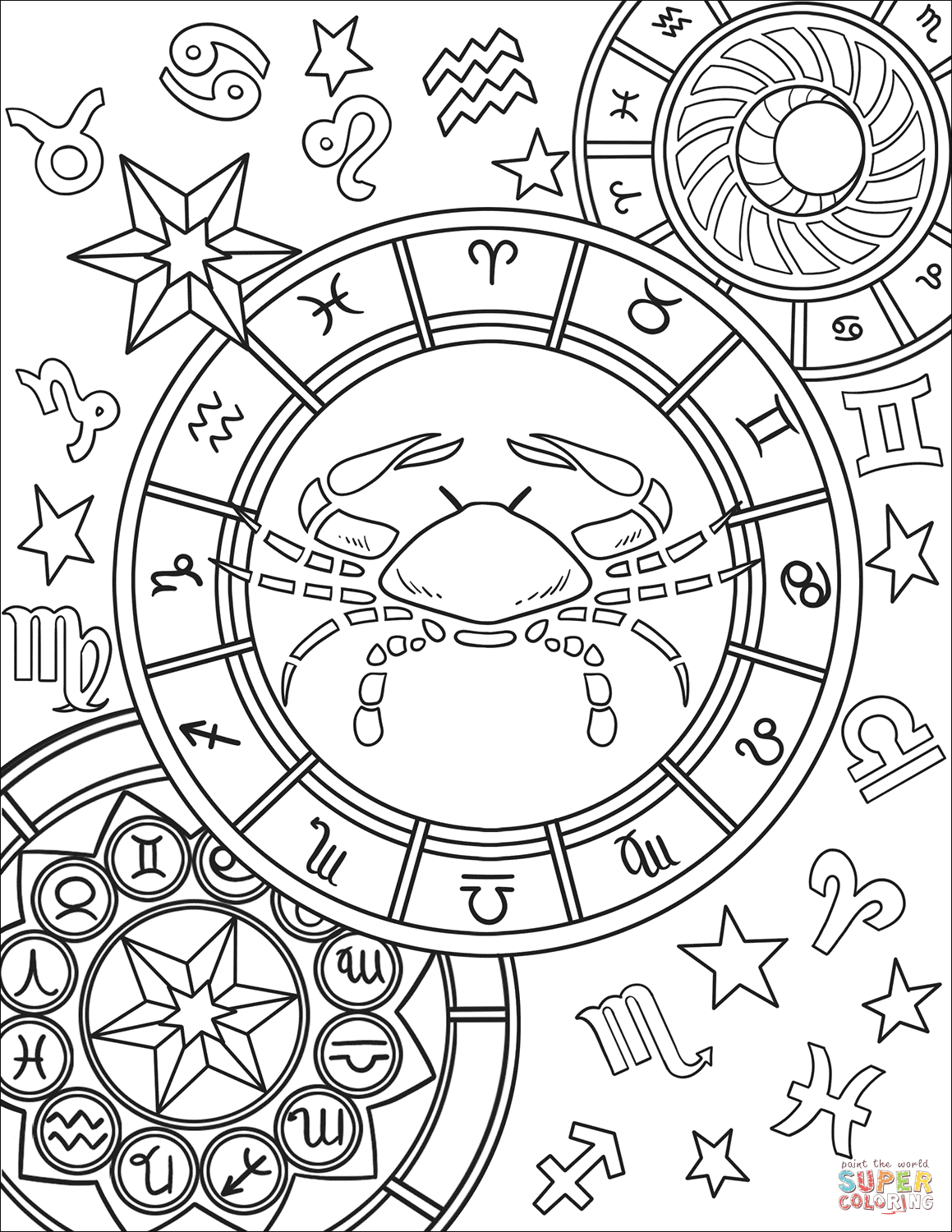 Zodiac Coloring Pages