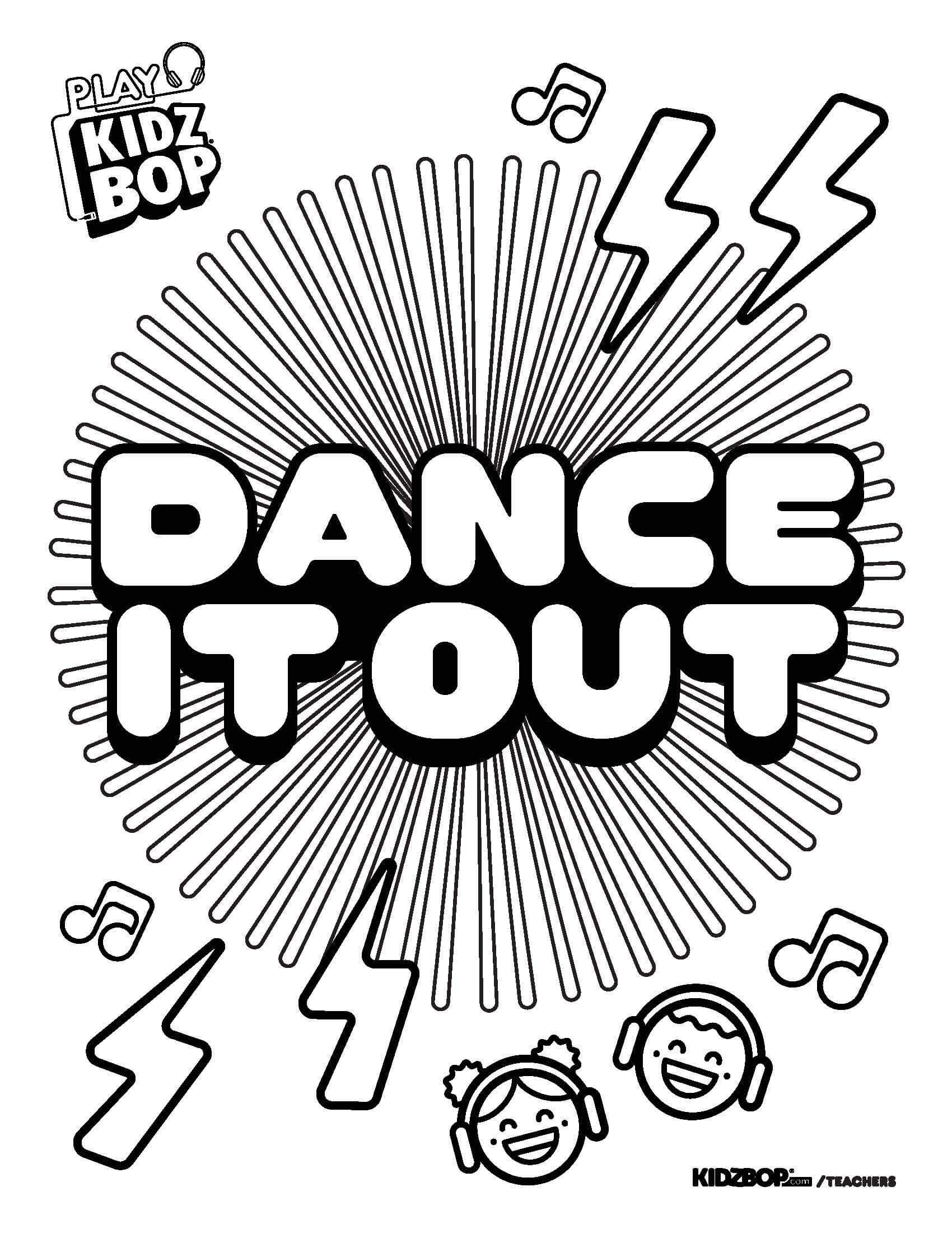 Kidz Bop Coloring Pages