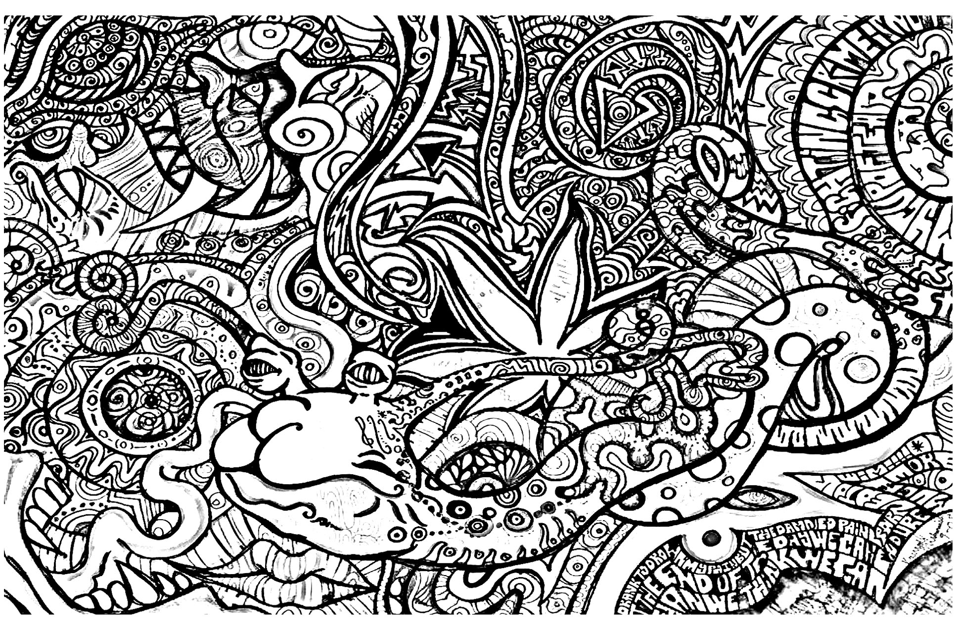 Psychedelic Coloring Pages For Adults Coloring Psychedelic 3