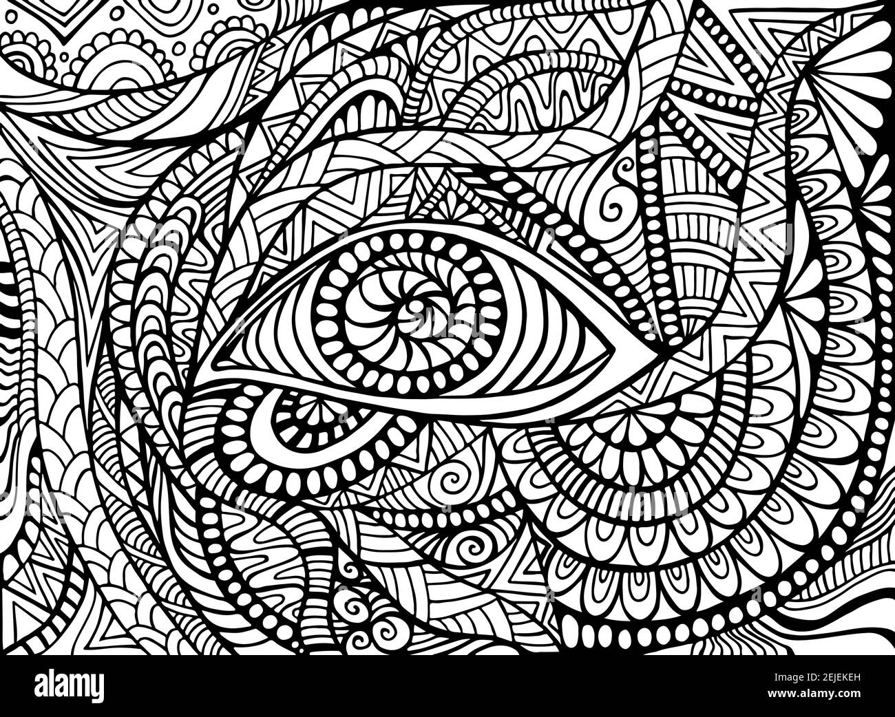 Psychedelic Coloring Pages Print