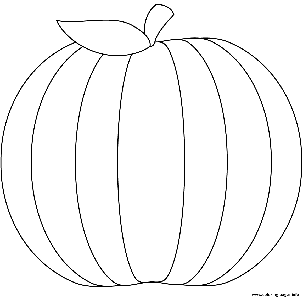 Pumpkin Halloween Blank Coloring Page Printable