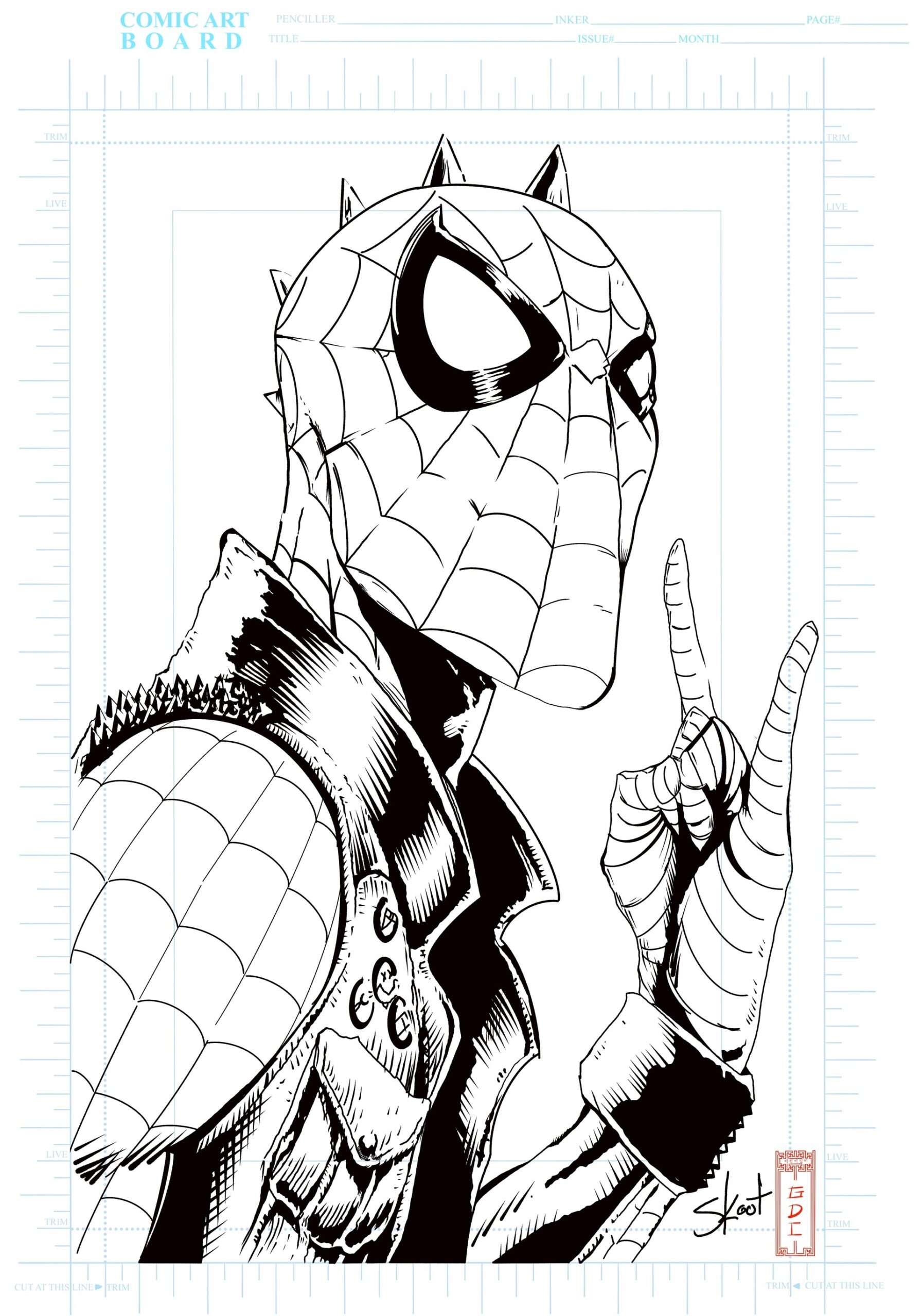 Punk Rock Spider ManSkoot Starnes Coloring Home